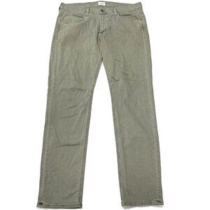 Hudson Blake Slim Straight Jeans Mens 36 x‎ 34 Green USA Denim Pants Stretch